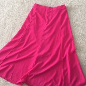Hot Pink Maxi Skirt